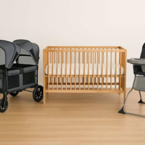 Crib, Stroller, Chair for rent.